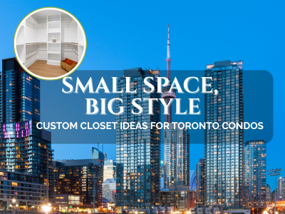 Custom closet design in a modern Toronto condo